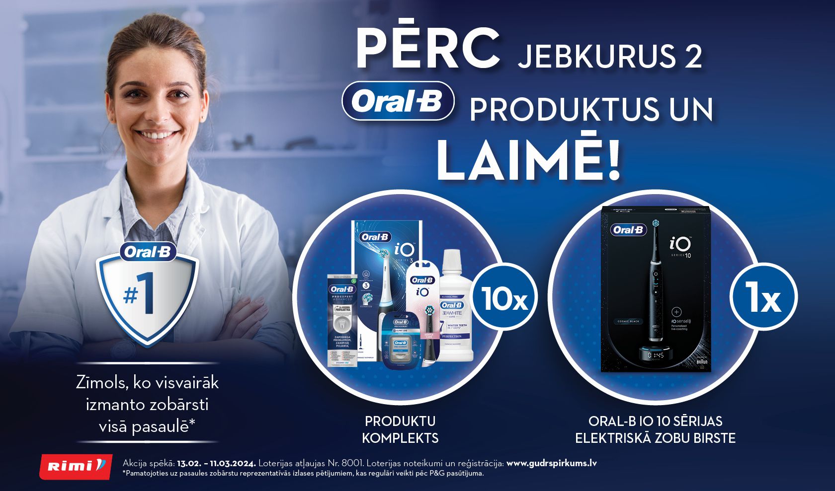 Oral-B Loterija veikalos RIMI  